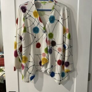 Colorful Dot Pattern Women's Cardigan